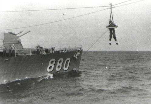 880 during "at sea" Personnel Transfer